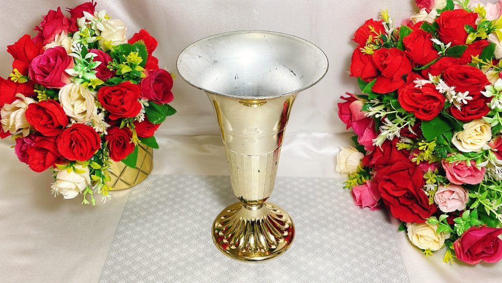 餐具出租-巴洛克大黃金花器 27cm 餐具出租-巴洛克大黃金花器 27cm