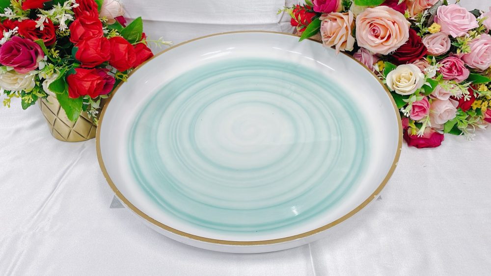 餐具出租-彩繪螺旋大圓盤直徑46cm 餐具出租-彩繪螺旋大圓盤直徑46cm