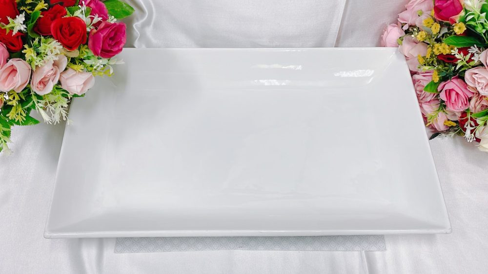 餐具出租-超厚陶瓷料理長方盤56x34cm 餐具出租-超厚陶瓷料理長方盤56x34cm